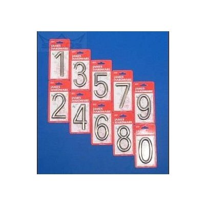 Číslo domovní "6" 75mm, samolepící, bronzové – HobbyKompas.cz