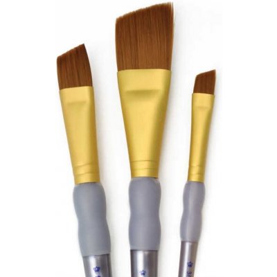 Sada zešikmených syntetických štětců Royal & Langnickel 3 kusy – Hledejceny.cz