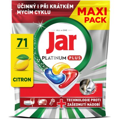 Jar Platinum Plus Lemon tablety do myčky 71 ks – Zbozi.Blesk.cz