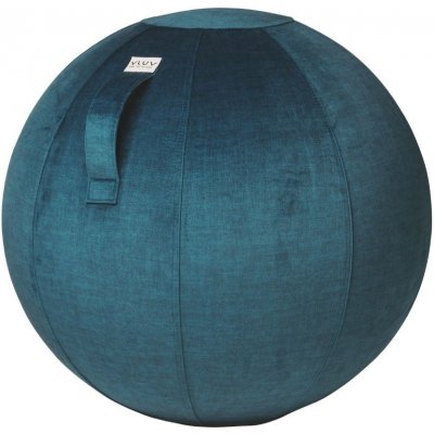 VLUV Modrý sametový sedací / gymnastický míčBOL WARM Ø 75 cm