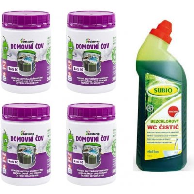 Baktoma Bacti DC Bakterie do ČOV 4 x 0,5 kg + WC čistič ZDARMA – Zboží Mobilmania