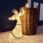 DecoLED Světelný anděl 50cm teple bílý na baterie – Zboží Mobilmania