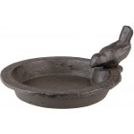 Clayre & Eef Hnědé litinové pítko/ krmítko pro ptáčky 16 x 18 x 9 cm – Hledejceny.cz