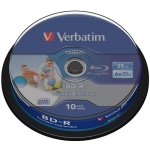 Verbatim BD-R 25GB 6x, printable, cakebox, 10ks (43804) – Zboží Živě