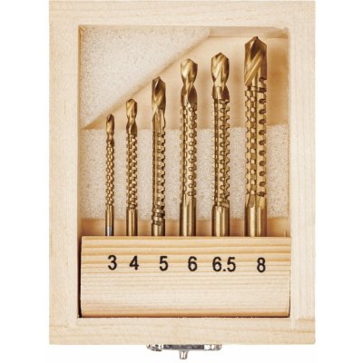 Kraft-Dele Kraft&Dele KD997 – Sada 6 frézovacích nástrojů 3–8 mm – Sleviste.cz