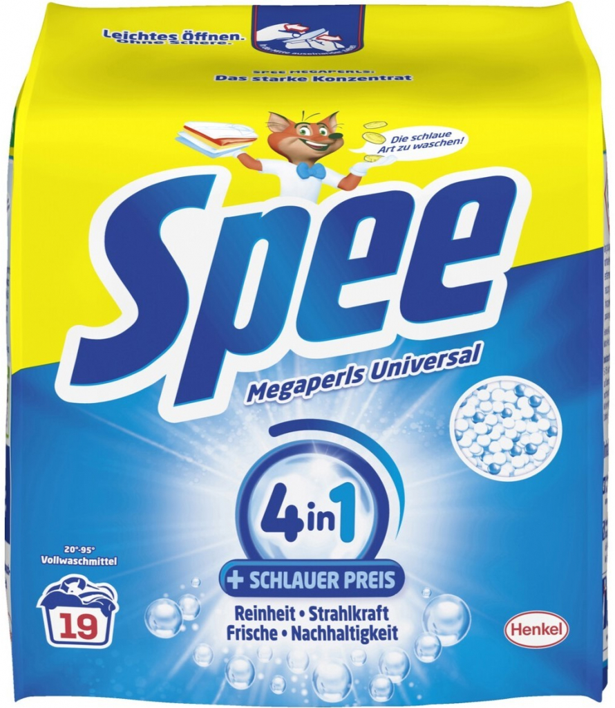 Spee univerzální prací prášek na praní Megaperls 1,14 kg 19 PD