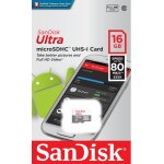 SanDisk microSDHC 16 GB SDSQUNS-016G-GN3MN – Zboží Živě