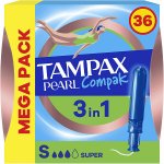 Tampax Tampony s aplikátorem Pearl Compak Super 36 ks – Sleviste.cz