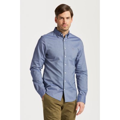 Gant pánská košile slim OXFORD shirt BD modrá – Zboží Mobilmania