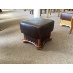 Rustikalni kožený taburet LUX – Zboží Mobilmania