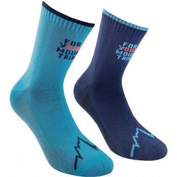 La Sportiva For Your Mountain Socks Storm Blue/Lagoon