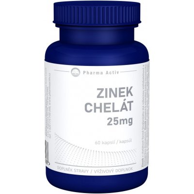 Zinek chelát 25mg 60 kapslí – Hledejceny.cz