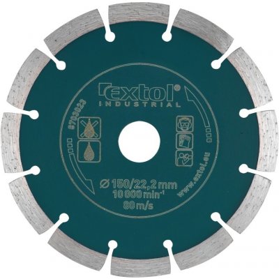 Extol Industrial 8703033 kotouč diamantový řezný segmentový Grab Cut 150x22,2 mm, suché řezání – Sleviste.cz