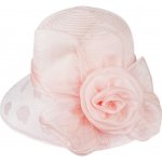 Biju dámský klobouk T23-20 s ozdobnou velkou růží 9001628-2 růžový – Sleviste.cz