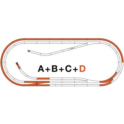 Roco Set kolejí LINE D s podložím H0 42022 – Zboží Dáma