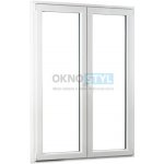 OKNOSTYL.cz REHAU Smartline+ dvoukřídlé trojsklo Bílá 130 x 208 cm – Hledejceny.cz
