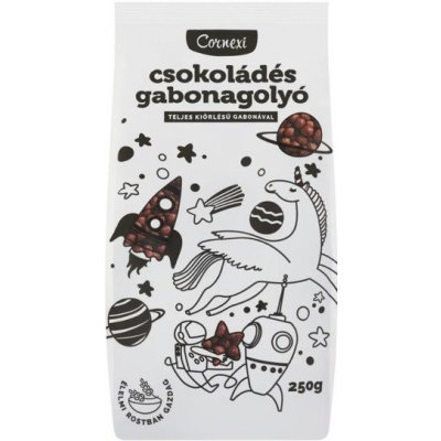 Cornexi Celozrnné cereální kuličky čokoládové 250 g
