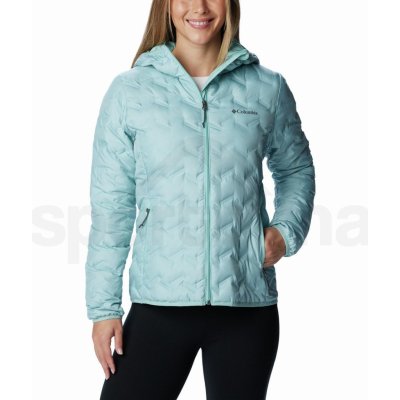 Columbia Delta Ridge Down Hooded Jacket W 1875932321 aqua haze – Zboží Mobilmania