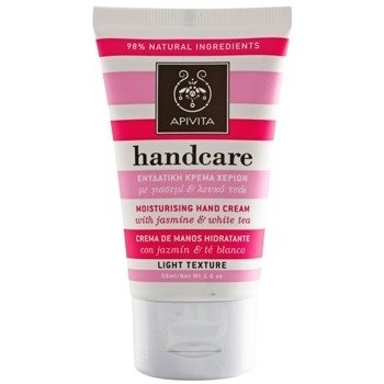 Apivita Hand Care Jasmine & White Tea lehký hydratační krém na ruce (Light Texture) 50 ml