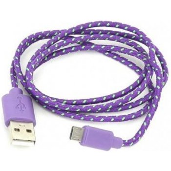 Omega OUFBCPU Micro USB textilní fialový