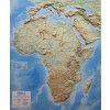Nástěnné mapy L.A.C. Afrika - plastická mapa 62 x 75 cm
