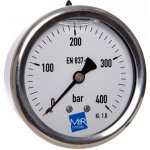 PREMATLAK manometr P300 / 358 G 0/400bar, G1/4B zadní přip. + glycerinové plnění – Sleviste.cz