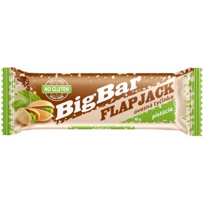 Flapjack ovesná tyčinka bez lepku pistácie Big Bar 40 g – Zboží Mobilmania