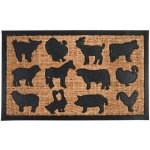 ESSCHERT DESIGN Gumová "BEST FOR BOOTS" s kokosovým vláknem Zvířátka z farmy přírodní s černou 76 x 45 cm – Zboží Dáma
