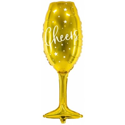 Balón fóliový Sklenice šampaňského champagne \ Cheers\ 28x80 cm – Zboží Dáma