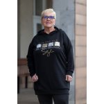 Italy fashion Mikinové šaty BARNY Petrolejová – Zboží Dáma Italy fashion Mikinové šaty BARNY Petrolejová – Zboží Dáma