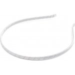 Saténová čelenka do vlasů Varianta: 12 stříbrná, Balení: 1 ks – Zboží Dáma