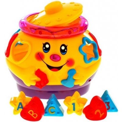 Majlo Toys multifunkční kotlík s vkládačkou Funny Pot žlutý – Zboží Mobilmania