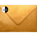 OBÁLKA METALICKÁ ZLATÁ STARÁ C6 114x162 mm 100 gm2 šípová klopa – Zboží Dáma