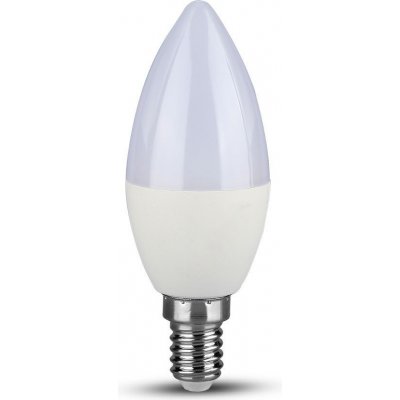 V-TAC LED žárovka, stmívatelná, svíčka, E14, 5,5W, 470lm, Samsung Chip Neutrální bílá 4000K – Zboží Živě