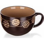 Banquet Hrnek keramický jumbo COFFE hnědý 660 ml – Hledejceny.cz