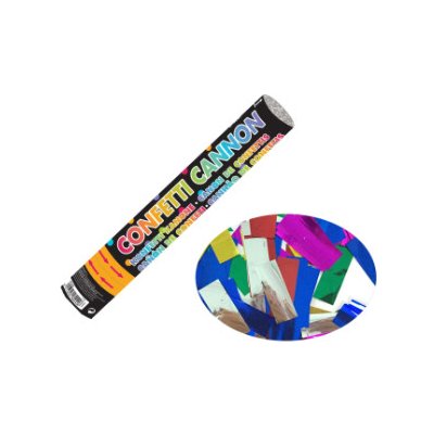 Amscan Vystřelovací konfety 30 cm multicolor lesklé pásky – Zboží Dáma