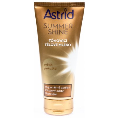 Astrid tónovací tělové mléko pro světlou pokožku Summer Shine 200 ml – Zboží Mobilmania