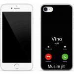 mmCase na iPhone SE (2020) - víno volá černé pozadí – Zboží Mobilmania