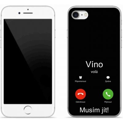 mmCase na iPhone SE (2020) - víno volá černé pozadí – Zboží Mobilmania