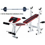 Spartan Bench lavice s bicepsovým pultem + 50 kg nakládací obouruční činka – Hledejceny.cz