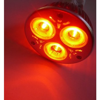 T-Led Barevná LED žárovka E27 3W 230V 60° 50000h Červená