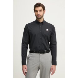 Karl Lagerfeld pánská košile regular s límečkem button-down 551671.605911 černá