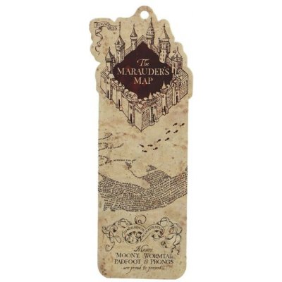 CurePink: | Knižní záložka Harry Potter: Marauder's map (21,5 x 8 cm) [MARKHP12] – Hledejceny.cz