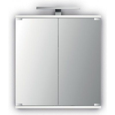 JOKEY Kandi LED bílá zrcadlová skříňka MDF 111912222-0110 – Zboží Dáma
