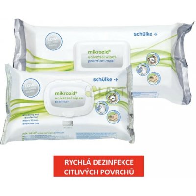 Schulke CZ Mikrozid universal wipes premium 100 ks – Zboží Mobilmania