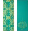 Podložka na cvičení Gaiam TURQUOISE LOTUS Yoga Mat