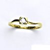 Prsteny Čištín zlatý s diamantem žluté zlato 10298