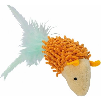 HipHop Cat Myš "Max" s rolničkou a peříčky 9 cm – Zboží Dáma