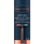 Gillette King Double Edge + 4 ks hlavic – Zboží Dáma