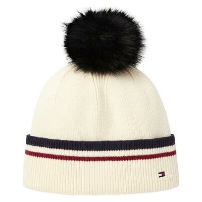 Tommy Hilfiger Čepice Dean Pom Pom AW 26/27 krémová – Hledejceny.cz